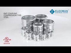 Raccordi per condotti EMT in acciaio SCCP che accoppiano il condotto EMT di compressione al tipo di condotto EMT